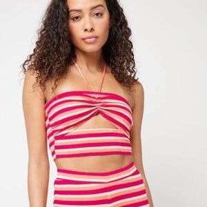 L Space Paloma Striped Crop Top